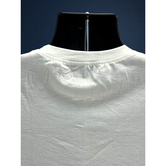 I Love You to the Moon and Back White T-Shirt Romantic Quote Tee Woman’s Size M - Picture 5 of 8